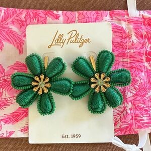 Lilly Pulitzer Green Petal Earrings
